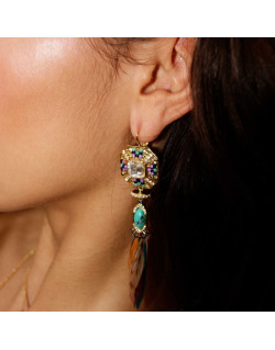 Boucles d'oreilles JANEIRO - HIPANEMA avec Turquoise - H23JANEO