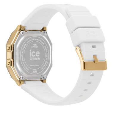 Montre ICE DIGIT RETRO - ICE WATCH Femme Bracelet Silicone Blanc - 022049
