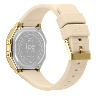 Montre ICE DIGIT RETRO - ICE WATCH Femme Bracelet Silicone Beige - 022062
