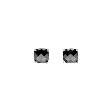 Boucles d'oreilles AÉLYS en Argent 925/1000 Blanc avec Oxyde Noir - AE-B6OZ0307