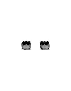 Boucles d'oreilles AÉLYS en Argent 925/1000 Blanc avec Oxyde Noir - AE-B6OZ0307