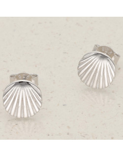 Boucles d'oreilles Coquillage ECLAT DE LUNE en Argent 925/1000 Blanc - AE-B60228
