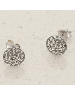 Boucles d'oreilles AÉLYS en Argent 925/1000 et Cristal - AE-B6CR0092