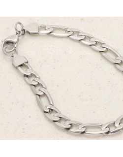 Bracelet ETIKA Maille Alternée en Acier - AE-BR70191
