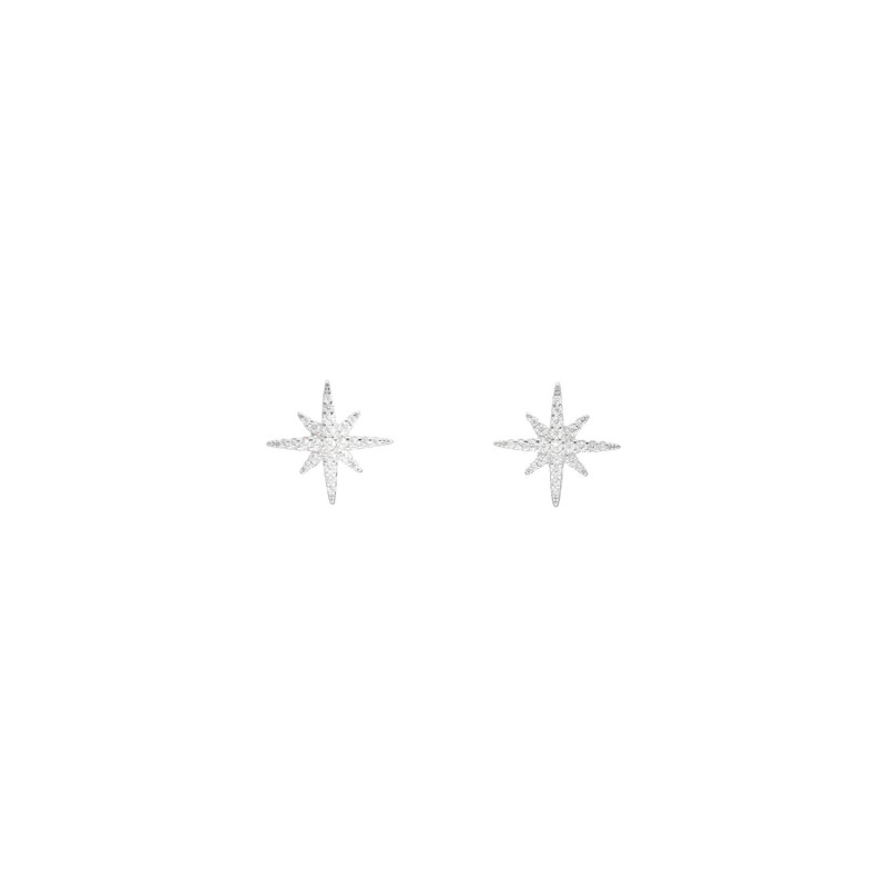 Boucles d'oreilles Étoile LINHA en Argent 925/1000 avec Oxydes - AE-B6OZ0337