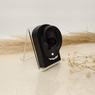 Boucles d'oreilles LINHA en Argent 925/1000 avec Oxydes - AE-B6OZ0338