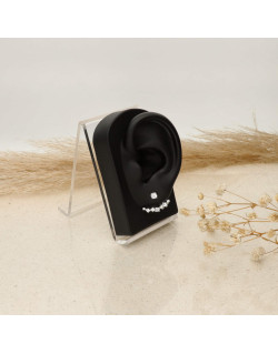 Boucles d'oreilles LINHA en Argent 925/1000 avec Oxydes - AE-B6OZ0338