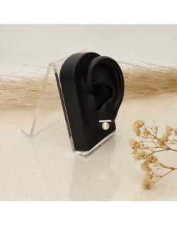 Boucles d'oreilles AÉLYS en Argent 925/1000 avec Perle - AE-B6PL0030