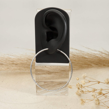 Boucles d'oreilles Créoles AÉLYS en Argent 925/1000 - 60 mm - AE-B60230