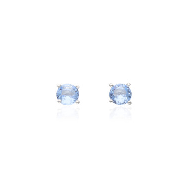Boucles d'oreilles AÉLYS en Argent 925/1000 avec Oxydes Bleu - AE-B6OZ0355