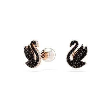 Boucles d'oreilles Cygne SWAN - SWAROVSKI en Métal Rose - 5684608