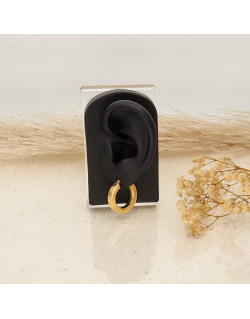 Boucles d'oreilles Créoles AÉLYS en Argent 925/1000 Jaune - 15 mm - AE-B60242