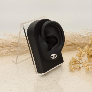 Boucles d'oreilles Grain de café AÉLYS en Argent 925/1000 - 11 mm - AE-B60246