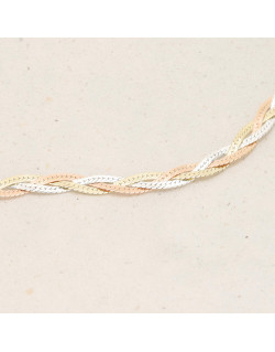 Bracelet AÉLYS en Argent 925/1000 Tricolore - 5 mm - AE-BR60176