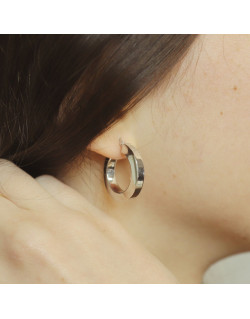 Boucles d'oreilles  AÉLYS en Argent 925/1000 - 15 mm - AE-B60247