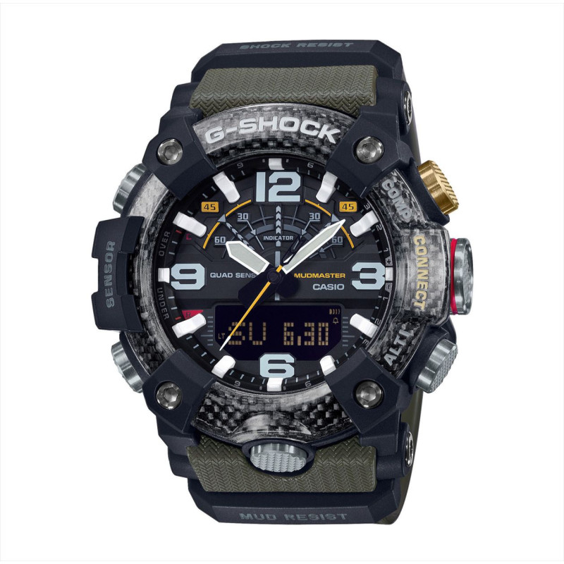 Montre MUDMASTER - G-SHOCK Homme Bracelet en Résine Vert - GG-B100-1A3ER