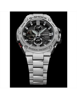 Montre G-STEEL - G-SHOCK Homme Bracelet en Acier Gris - GST-B100D-1AER