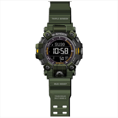 Montre MUDMAN - G-SHOCK Homme Bracelet en Résine Vert - GW-9500-3ER