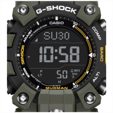 Montre MUDMAN - G-SHOCK Homme Bracelet en Résine Vert - GW-9500-3ER