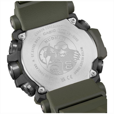 Montre MUDMAN - G-SHOCK Homme Bracelet en Résine Vert - GW-9500-3ER