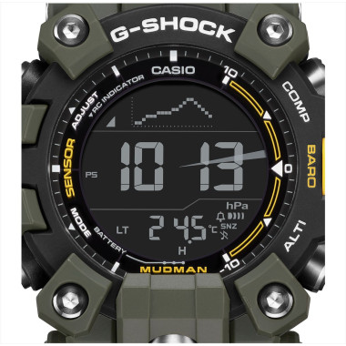 Montre MUDMAN - G-SHOCK Homme Bracelet en Résine Vert - GW-9500-3ER