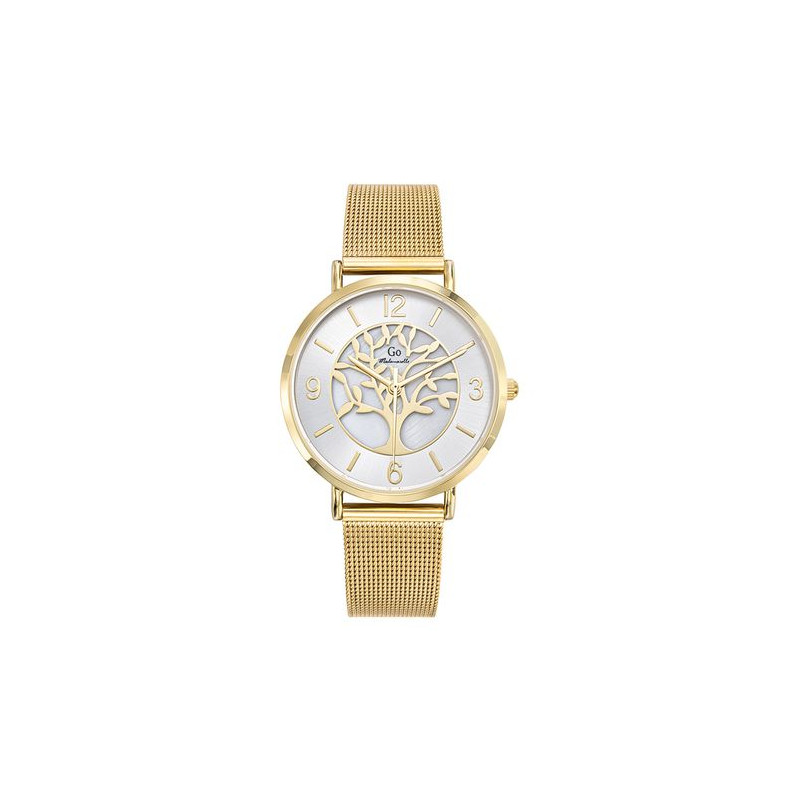 Montre GO MADEMOISELLE Femme Bracelet Milanais Métal Doré - 695441