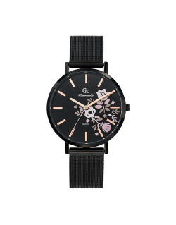 Montre GO MADEMOISELLE Femme Bracelet Milanais Acier Noir - 695912