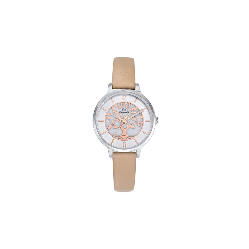 Montre GO MADEMOISELLE Femme Bracelet Cuir Beige - 699522