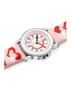 Montre CERTUS Cœur Enfant Bracelet Simili Cuir Rose - 647454