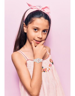 Montre CERTUS Papillon Enfant Bracelet Simili Cuir Blanc - 647545