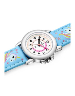 Montre CERTUS Licorne Enfant Bracelet Simili Cuir Bleu - 647639