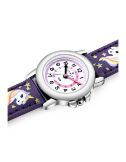 Montre CERTUS Licorne Enfant Bracelet Simili Cuir Violet - 647640