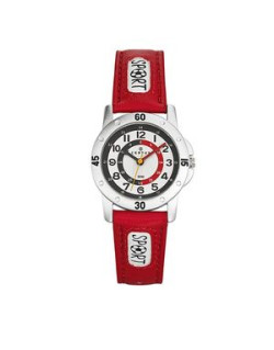 Montre CERTUS Enfant Bracelet Simili Cuir Rouge - 647542