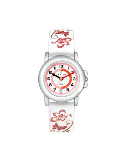 Montre CERTUS Papillon Enfant Bracelet Simili Cuir Blanc - 647545
