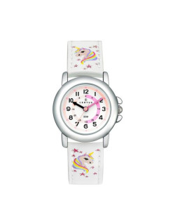 Montre CERTUS Licorne Enfant Bracelet Simili Cuir Blanc - 647638