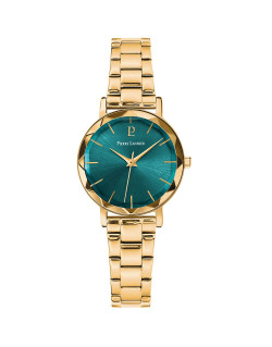 Coffret Montre MULTIPLES - PIERRE LANNIER Femme Bracelet Acier et Bracelet Cuir Vert - 351K562