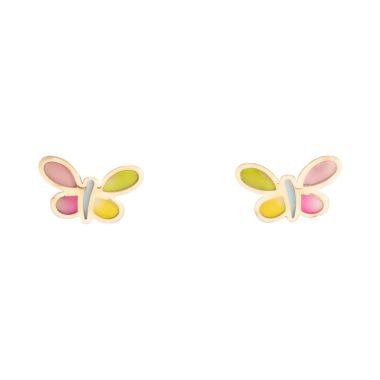 Boucles d'oreilles Papillon AÉLYS en Or 375/1000 - AE-B40217