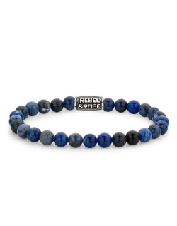 Bracelet REBEL AND ROSE Homme avec Sodalite - RR-60116-V-L