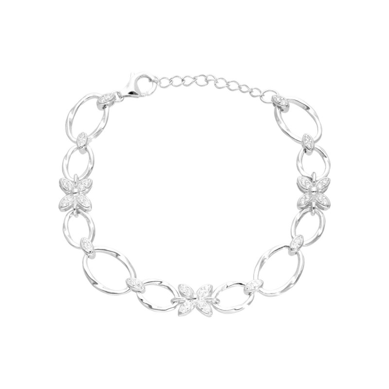 Bracelet Fleur AÉLYS en Argent 925/1000 avec Oxydes - AE-BR6OZ0183