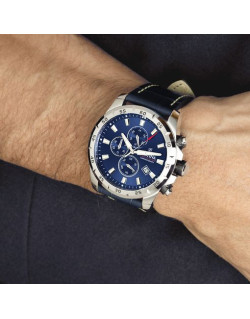 Montre TIMELESS CHRONOGRAPH - FESTINA Homme Bracelet Cuir Bleu - F20692/2