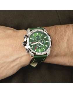 Montre TIMELESS CHRONOGRAPH - FESTINA Homme Bracelet Cuir Vert - F20692/3