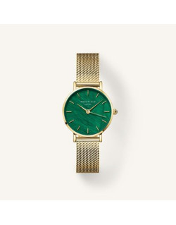 Montre SMALL EDIT - ROSEFIELD Femme Cadran Vert Bracelet Acier Milanais - SEEGMG-SE72