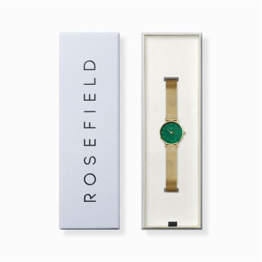 Montre SMALL EDIT - ROSEFIELD Femme Cadran Vert Bracelet Acier Milanais - SEEGMG-SE72