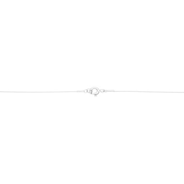 Collier AÉLYS en Argent 925/1000 avec Fil en Nylon et Oxyde - 3 mm - AE-C6OZ0296