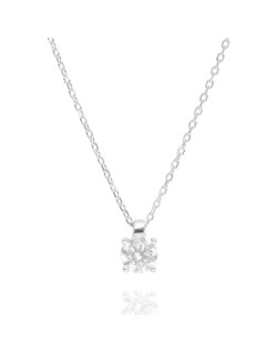 Collier Solitaire AÉLYS en Argent 925/1000 avec Oxyde - 5,5 mm - AE-C6OZ0303