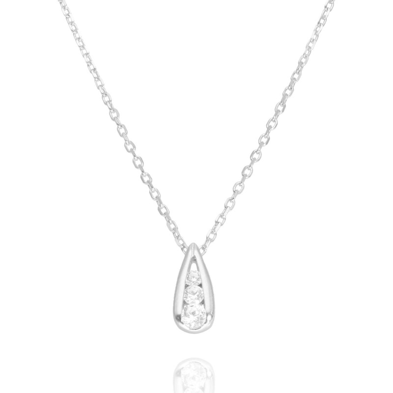 Collier Trilogie AÉLYS en Argent 925/1000 avec Oxydes - AE-C6OZ0304