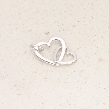 Pendentif Cœurs Entrelacés AÉLYS en Argent 925/1000 - AE-P60049