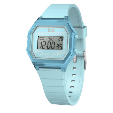 Montre ICE DIGIT RETRO - ICE WATCH Femme Bracelet Silicone Bleu - 022888