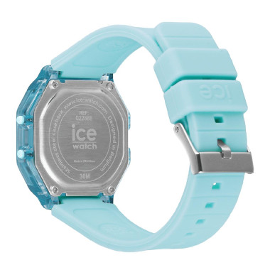 Montre ICE DIGIT RETRO - ICE WATCH Femme Bracelet Silicone Bleu - 022888