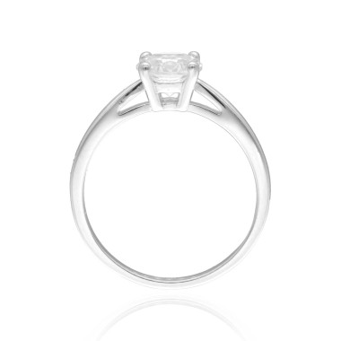 Bague Solitaire AÉLYS en Argent 925/1000 et Oxyde - AE-BA6OZ0303